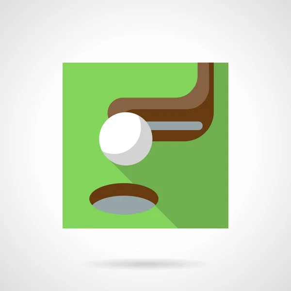Golf flat color vector icon — Stock Vector
