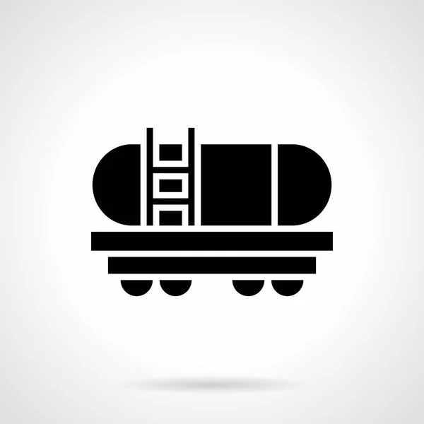 Cistern wagon glyph style vector icon — Stock Vector