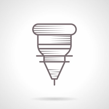 Endüstriyel lazer vintage vektör simgesi