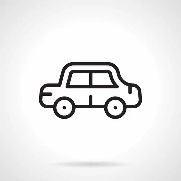 Car simple line vector icon — Stock Vector