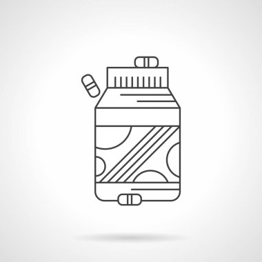Düz çizgi vektör simge Vitamin Takviyeler