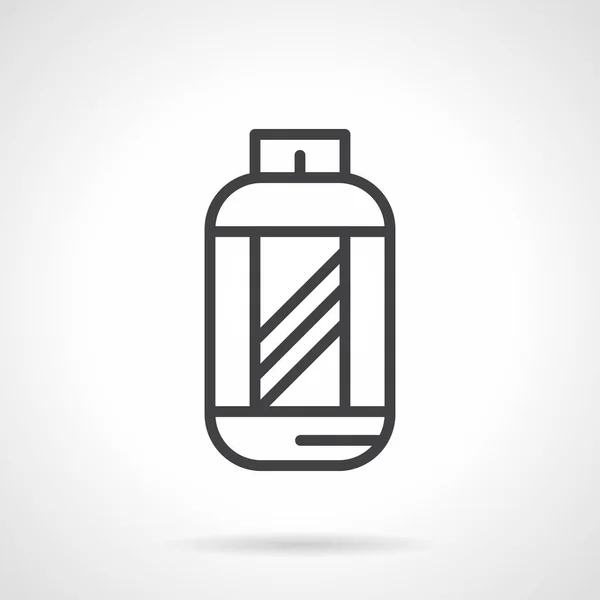 Aminozuren jar platte lijn vector pictogram — Stockvector