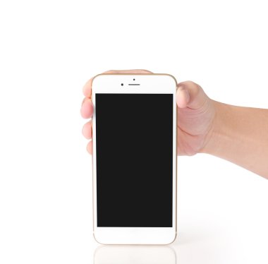  Akıllı telefon elinde.