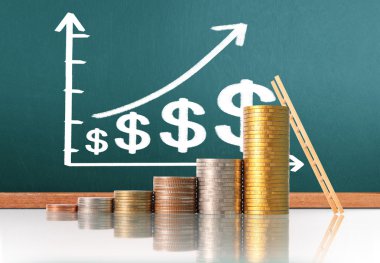  Madeni paralar borsa grafiği