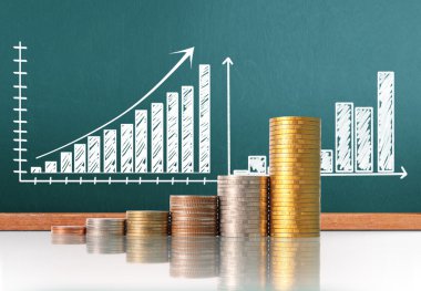  Madeni paralar borsa grafiği