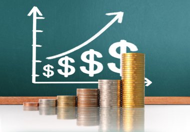  Madeni paralar borsa grafiği