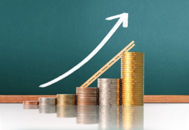  Madeni paralar borsa grafiği