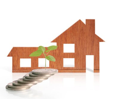 Model ev ahşap şeklinde diyagramı