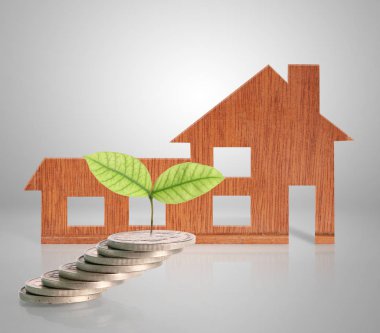 Model ev ahşap şeklinde diyagramı