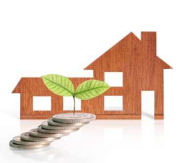 Model ev ahşap şeklinde diyagramı