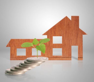 Model ev ahşap şeklinde diyagramı