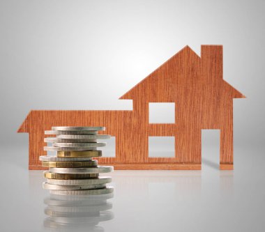 Model ev ahşap şeklinde diyagramı