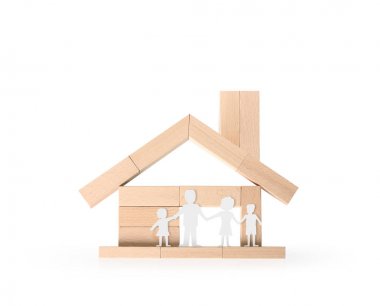 Model ev ahşap şeklinde diyagramı