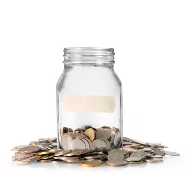 Kumbara cam, gümüş sikke