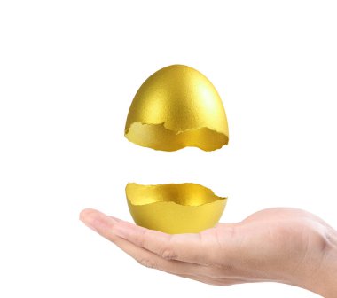 Altın yumurta tutan el