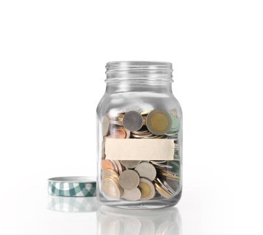 Kumbara cam, gümüş sikke