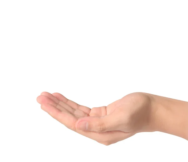 Öppen handflata hand gest — Stockfoto