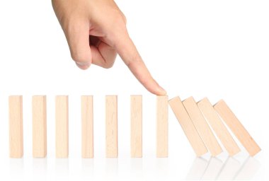 Dur Domino sürekli devrildi