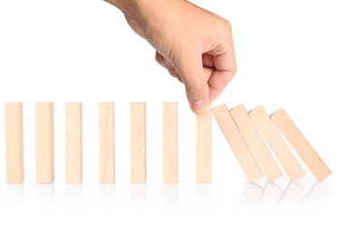 Dur Domino sürekli devrildi