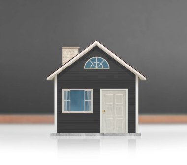 Model ev ahşap şeklinde diyagramı
