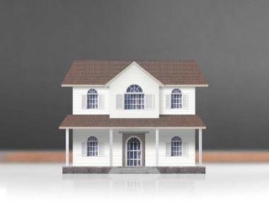 Model ev ahşap şeklinde diyagramı