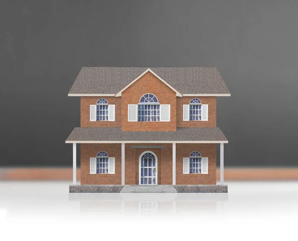 Huis hout modelformulier van diagram — Stockfoto