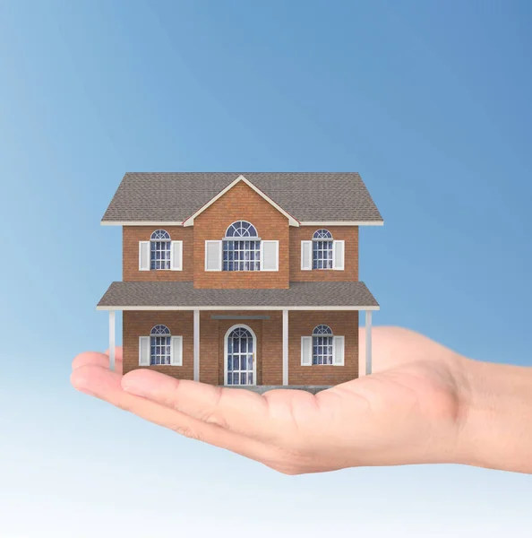 House from in hand — Stock Photo, Image