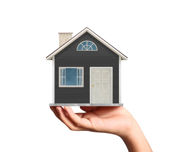 House from in hand — Stock Photo, Image