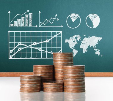 Madeni paralar borsa grafiği