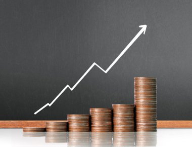 Madeni paralar borsa grafiği