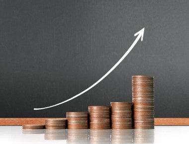 Madeni paralar borsa grafiği