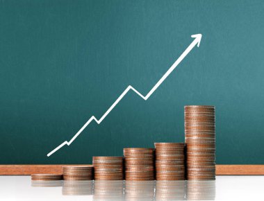 Madeni paralar borsa grafiği