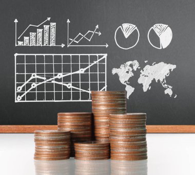 Madeni paralar borsa grafiği