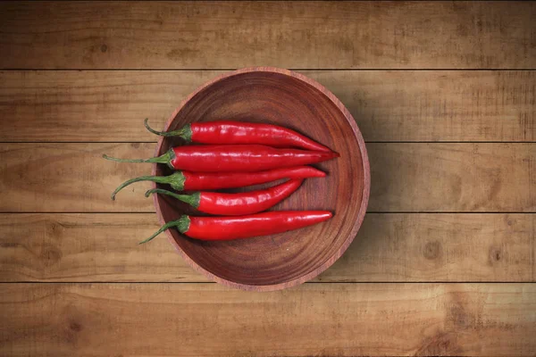 Group of three chili peppers — Stock Photo, Image