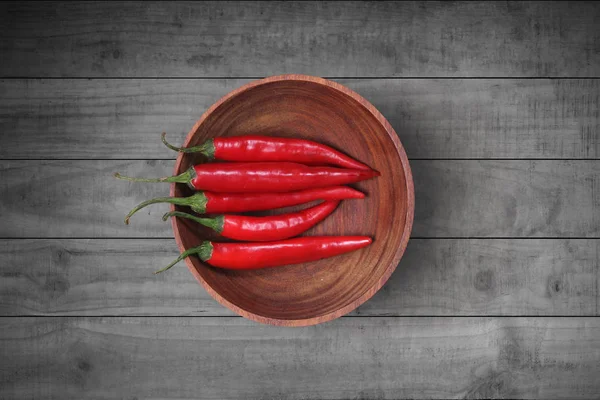 Group of three chili peppers — Stock Photo, Image