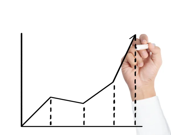 Gráfico de dibujo a mano mostrar — Foto de Stock