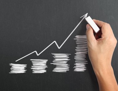 Tebeşir yazı tahtası ile çizim sonuç grafiği