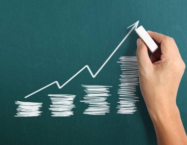 Tebeşir yazı tahtası ile çizim sonuç grafiği