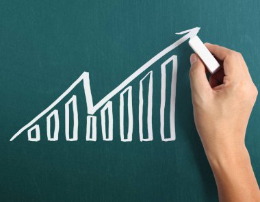 Tebeşir yazı tahtası ile çizim sonuç grafiği