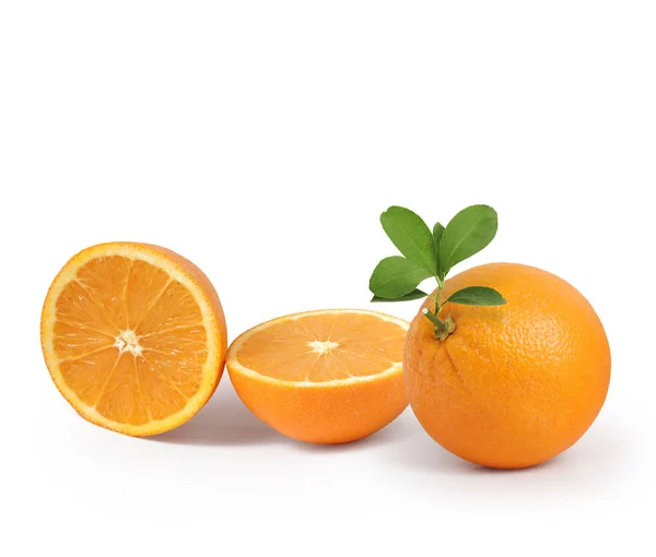 Naranja sobre fondo blanco — Foto de Stock