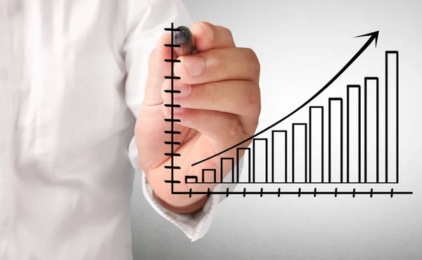 Kézzel diagram Térkép — Stock Fotó