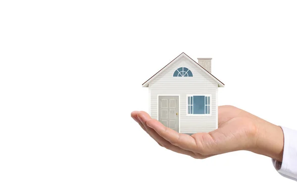 Koncepcja kredyt hipoteczny dom od strony — Zdjęcie stockowe