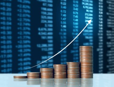 Madeni paralar borsa grafiği