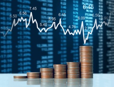 Madeni paralar borsa grafiği