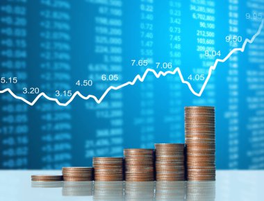 Madeni paralar borsa grafiği