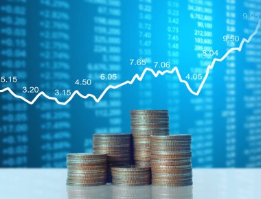 Madeni paralar borsa grafiği