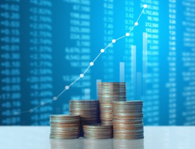 Madeni paralar borsa grafiği