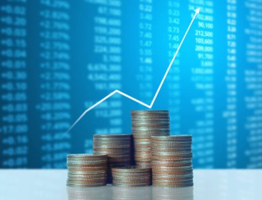 Madeni paralar borsa grafiği