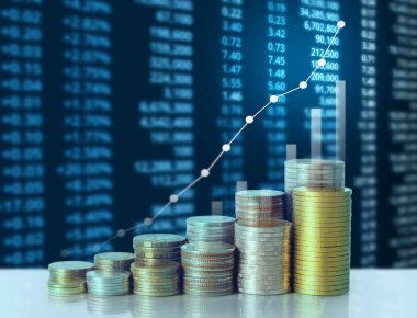 Madeni paralar borsa grafiği