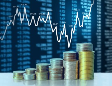 Madeni paralar borsa grafiği